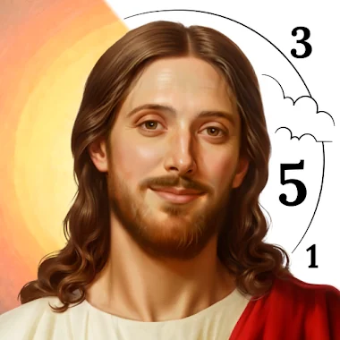 Bible Coloring Paint By Number أيقونة