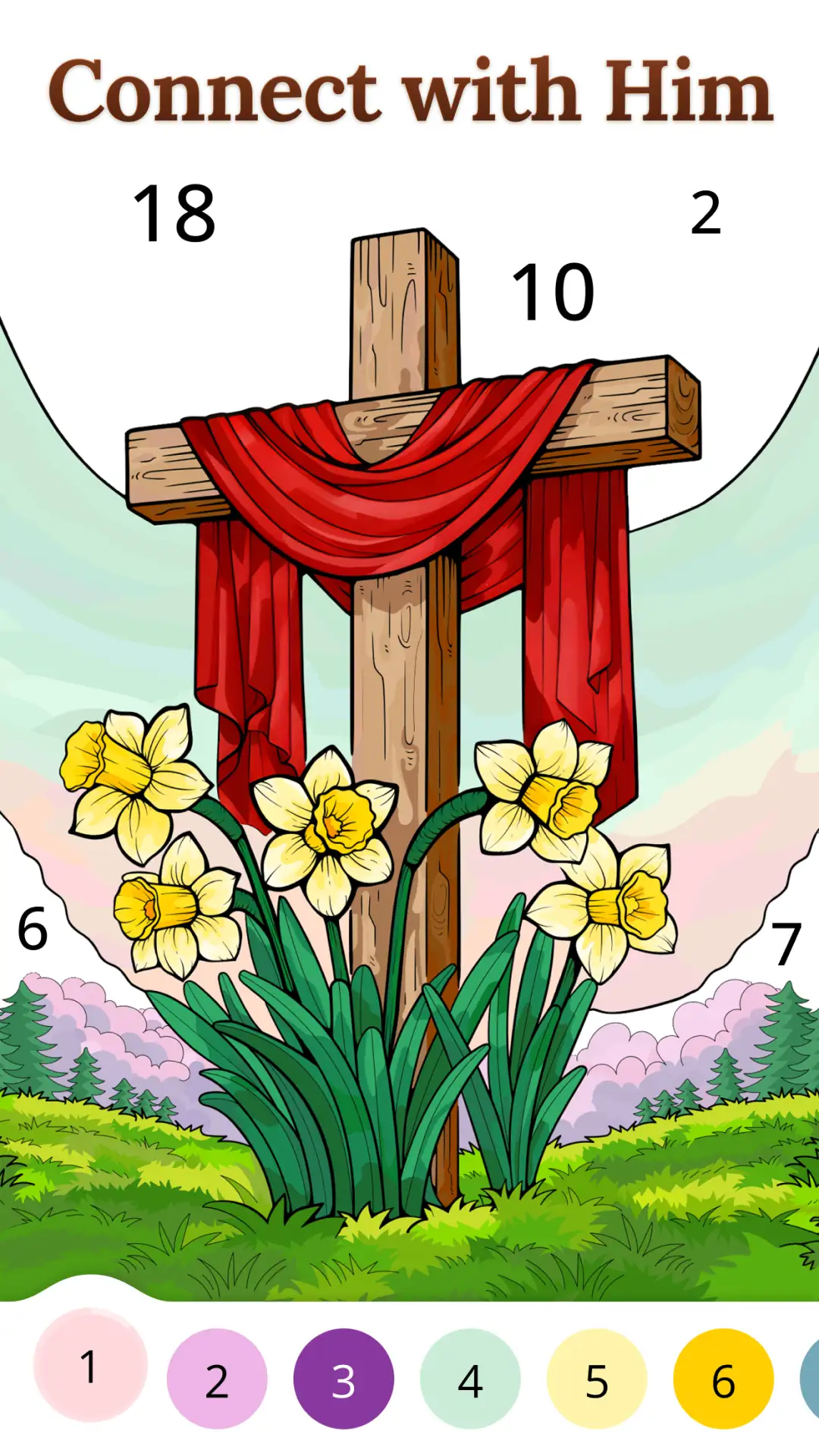 لقطة شاشة Bible Coloring Paint By Number %د