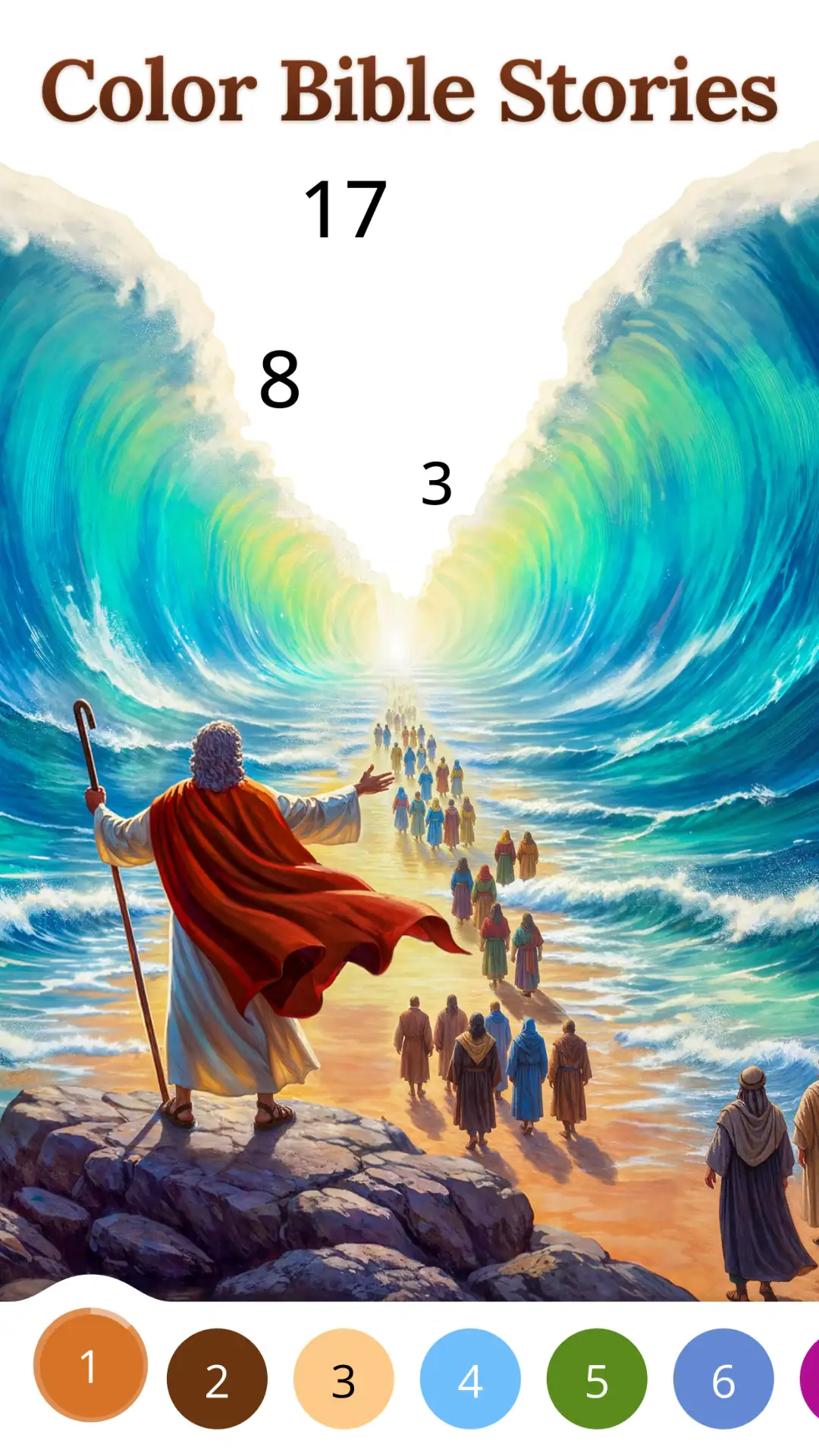لقطة شاشة Bible Coloring Paint By Number %د