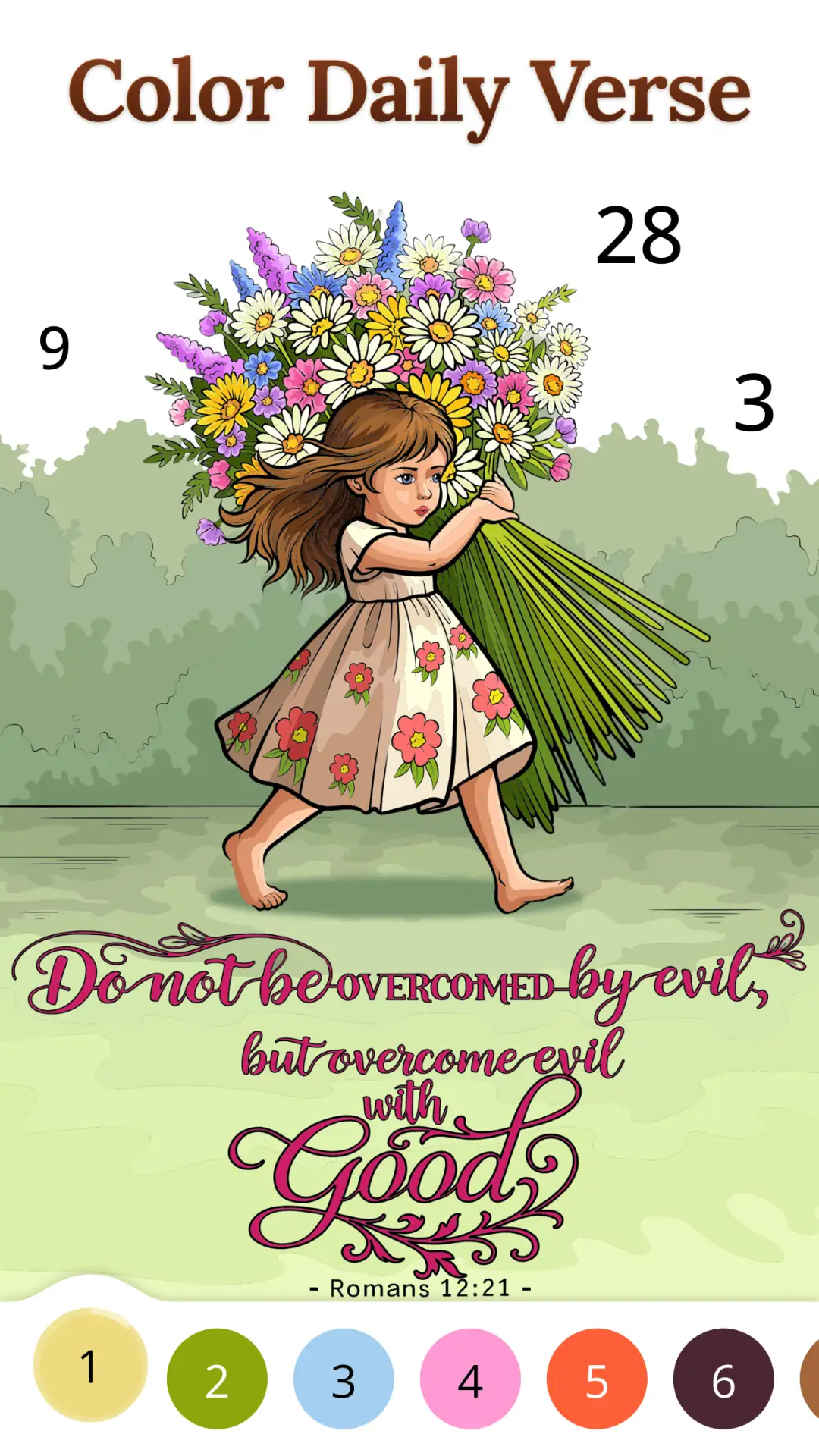 لقطة شاشة Bible Coloring Paint By Number %د