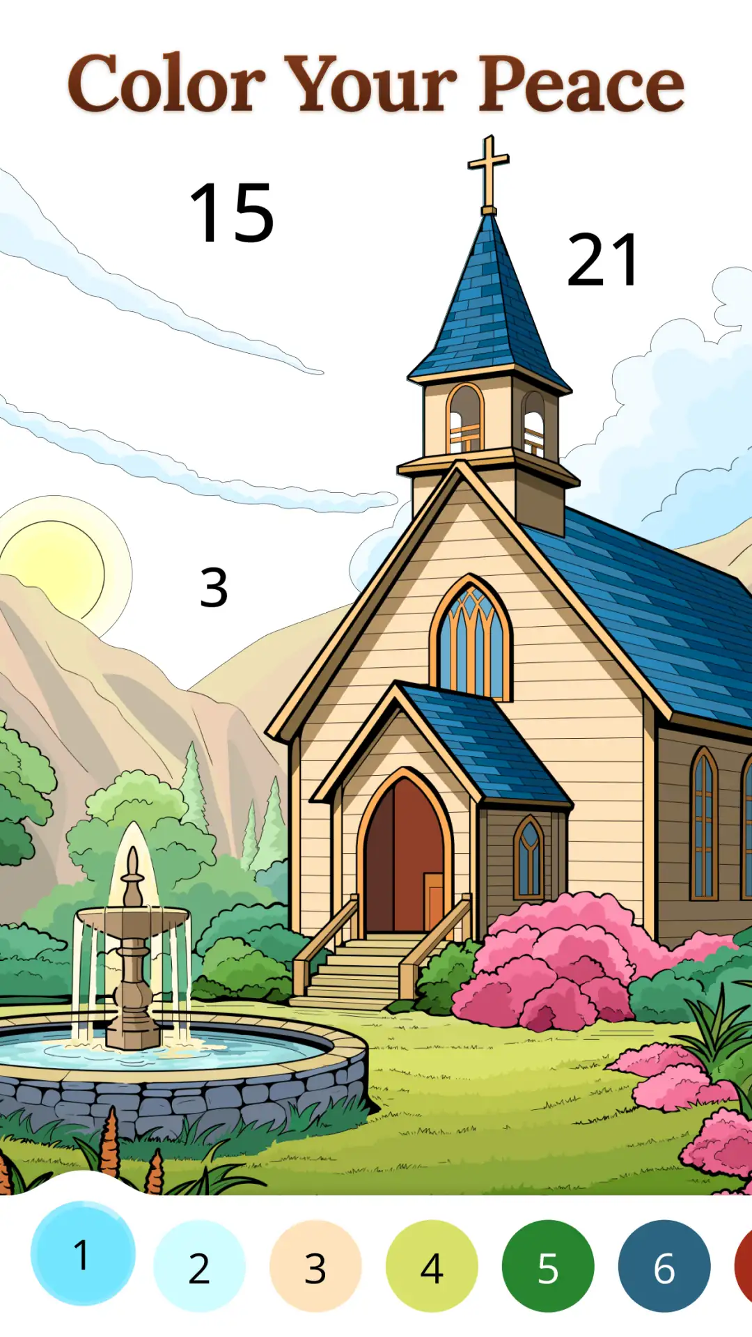 لقطة شاشة Bible Coloring Paint By Number %د