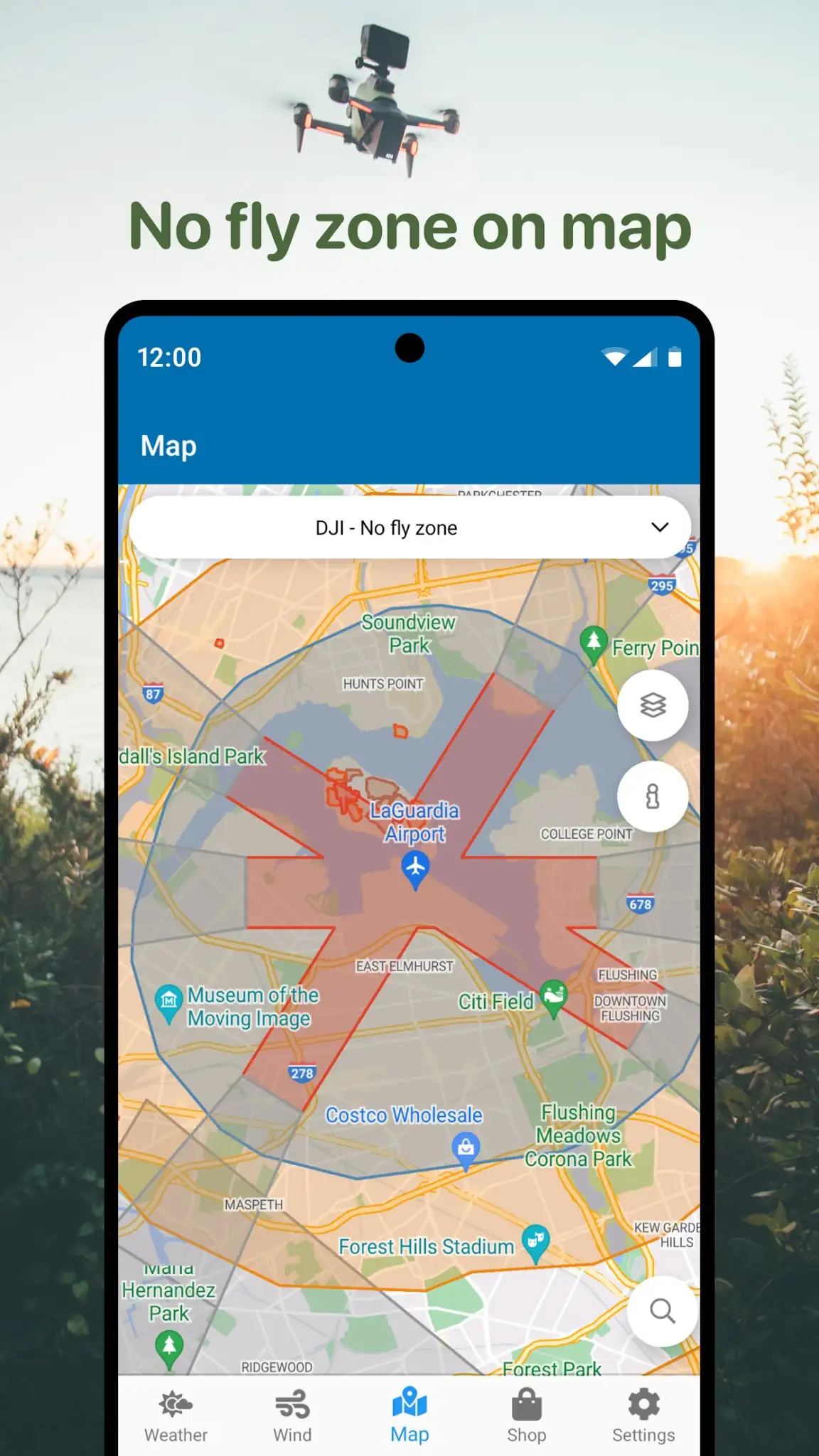 Captura de pantalla Drone Forecast: DJI UAV Volar 2