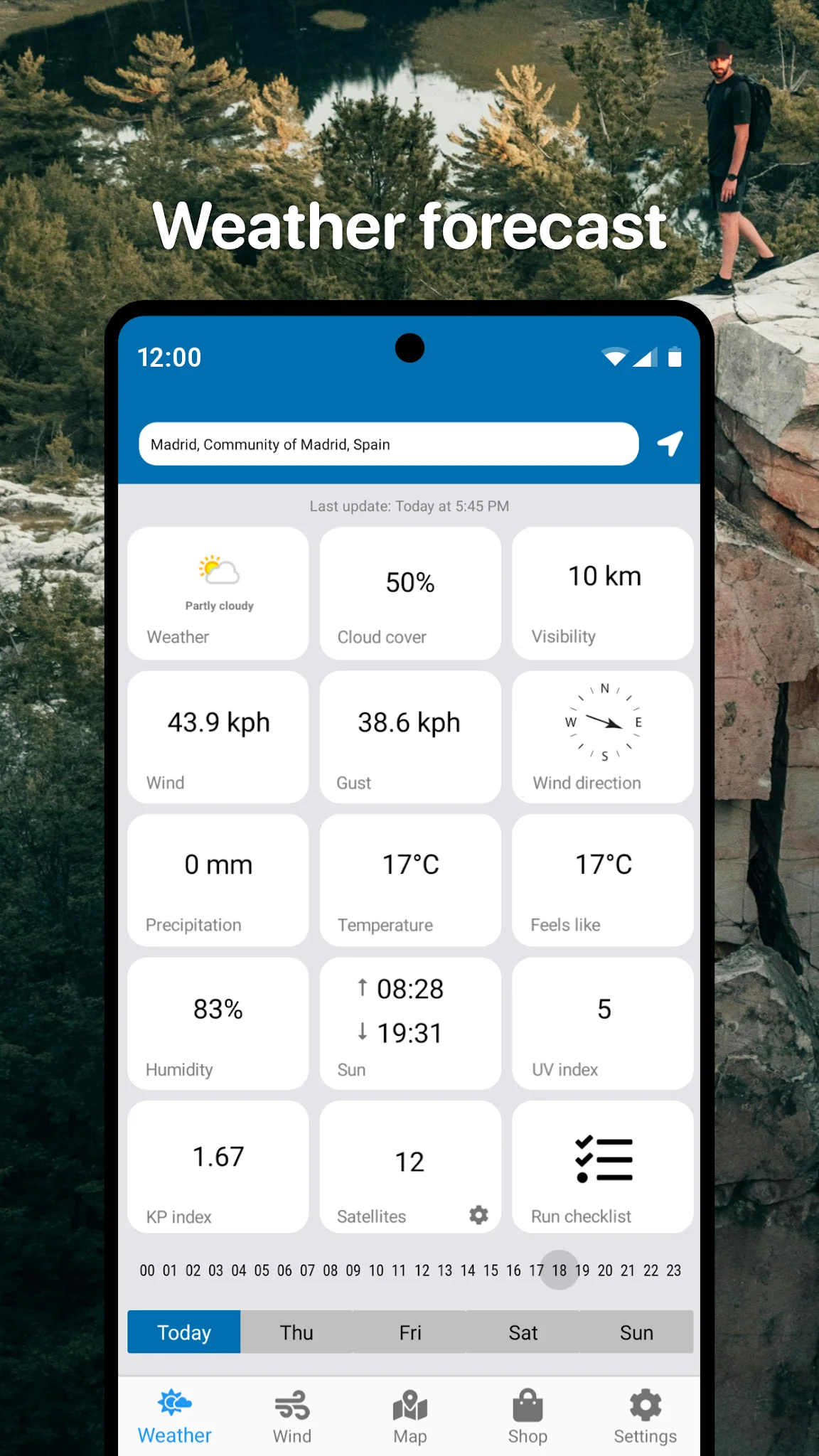 Captura de pantalla Drone Forecast: DJI UAV Volar 3