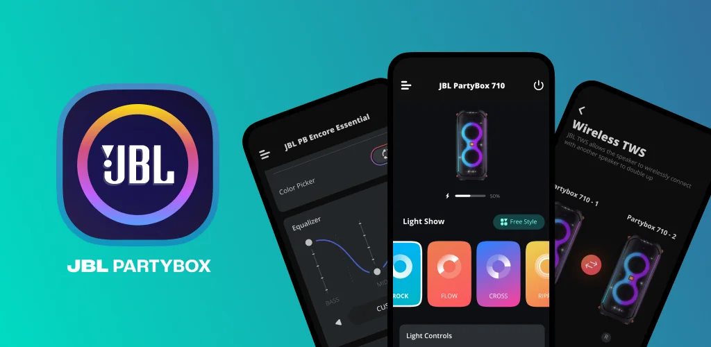 JBL PartyBox aplicativo arte da capa para Android
