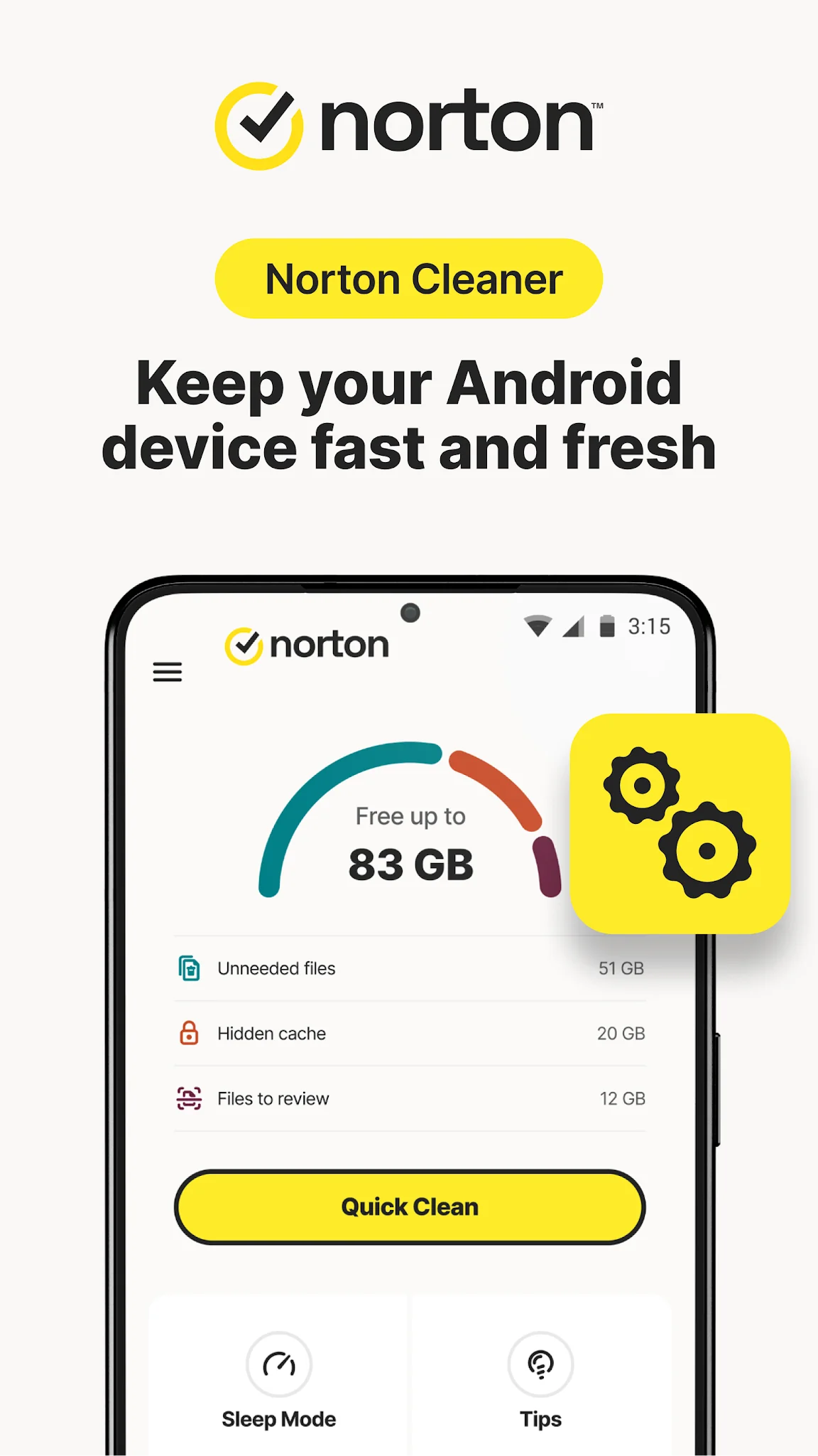 Στιγμιότυπο Norton Cleaner – Junk removal 1