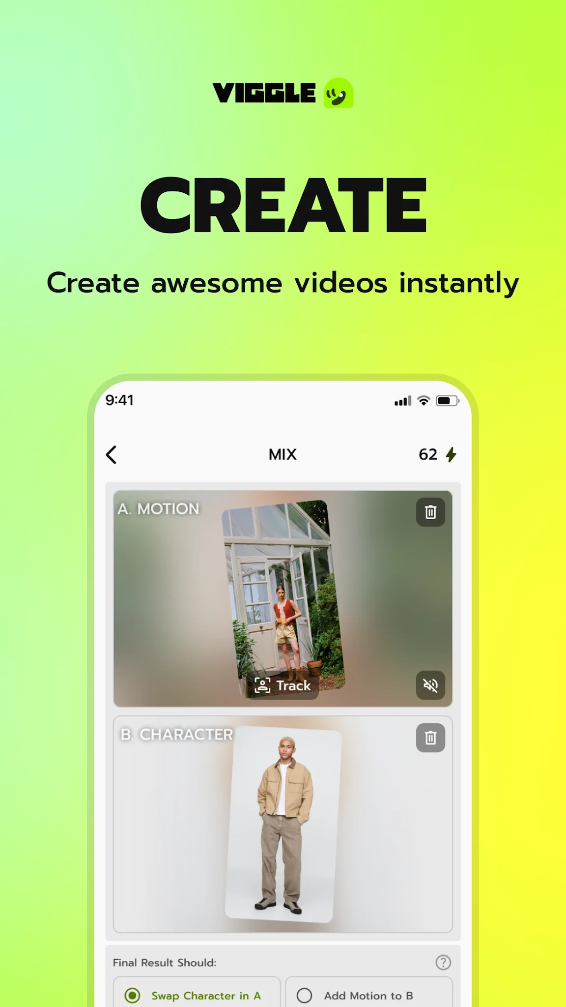 Скриншот Viggle AI: Meme Maker 1