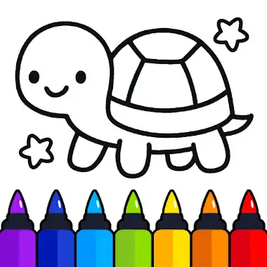 Coloring games for kids: 2-5 y أيقونة