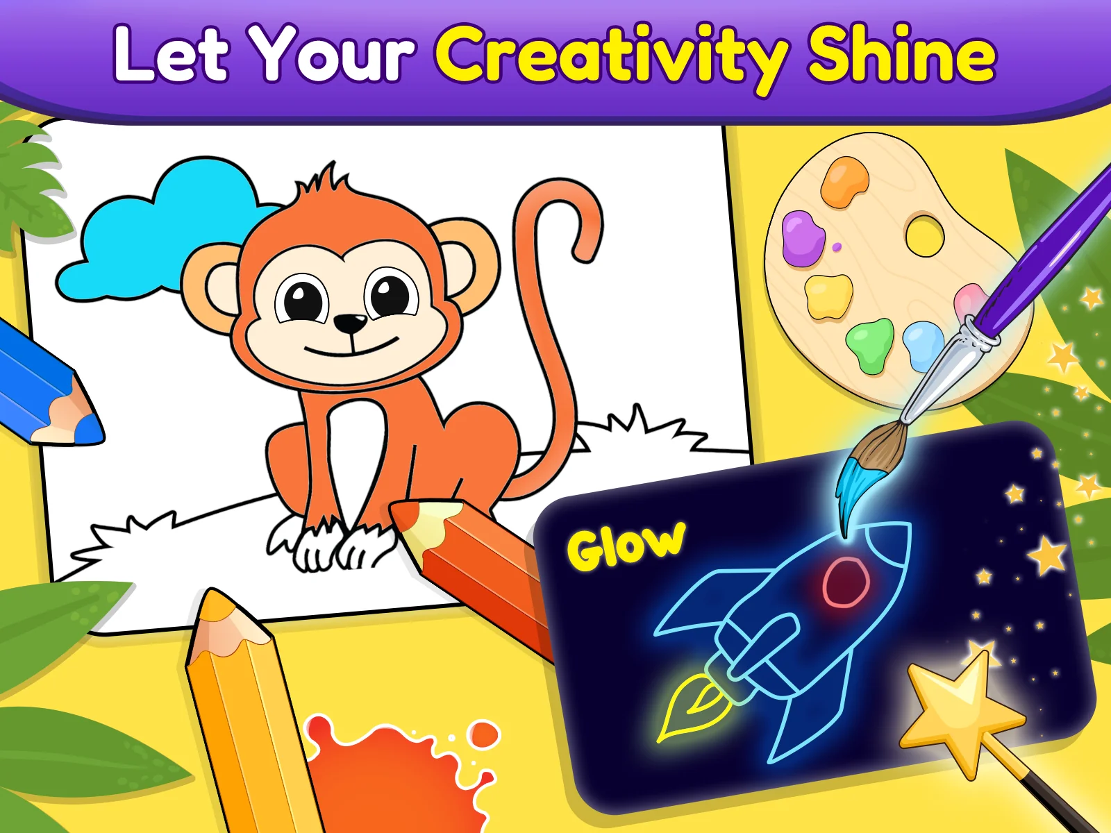 لقطة شاشة Coloring games for kids: 2-5 y %د