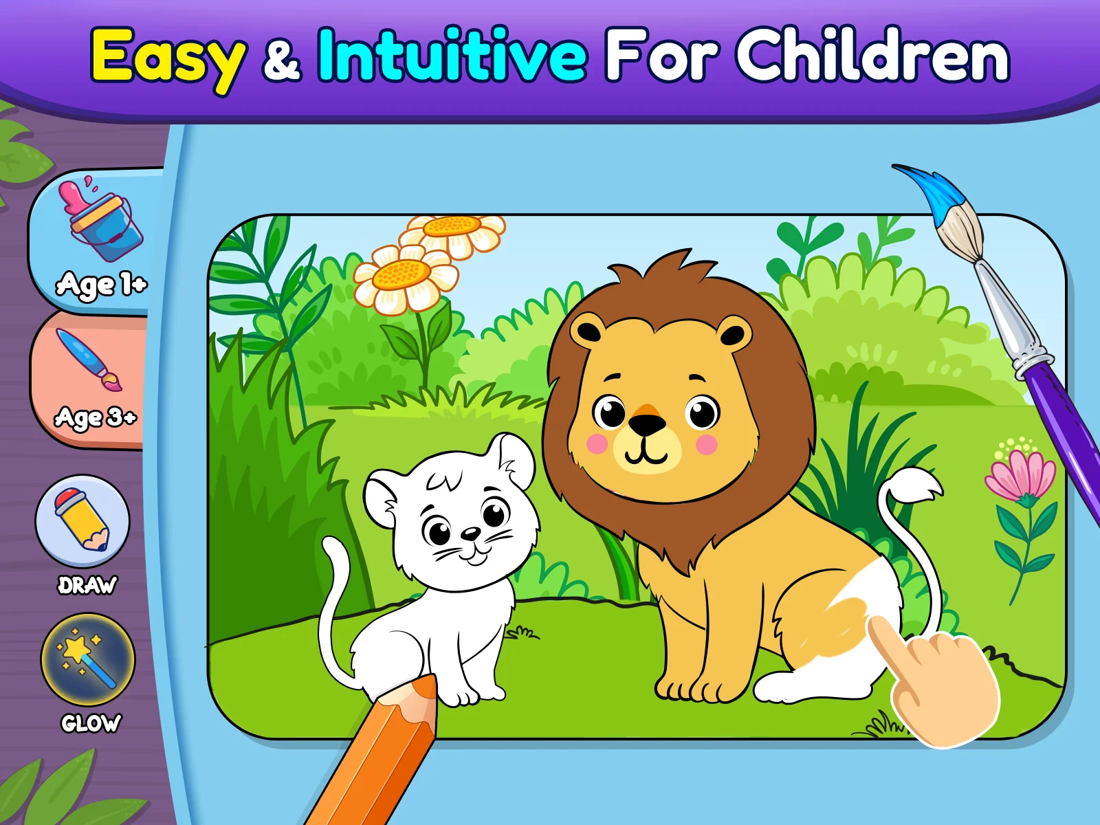 لقطة شاشة Coloring games for kids: 2-5 y %د