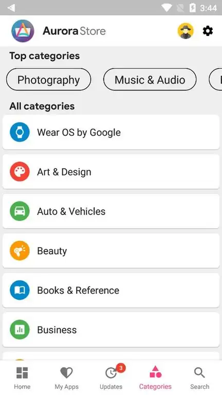 Скриншот Aurora Store 4
