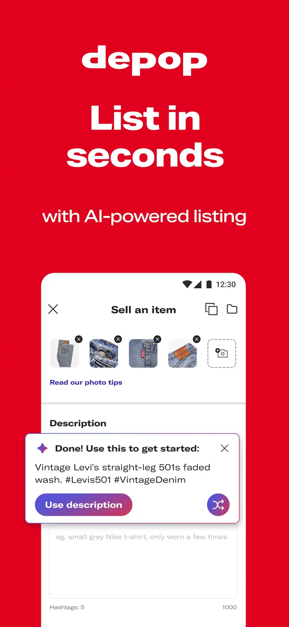 Screenshot Depop - Buy & Sell Clothes 3