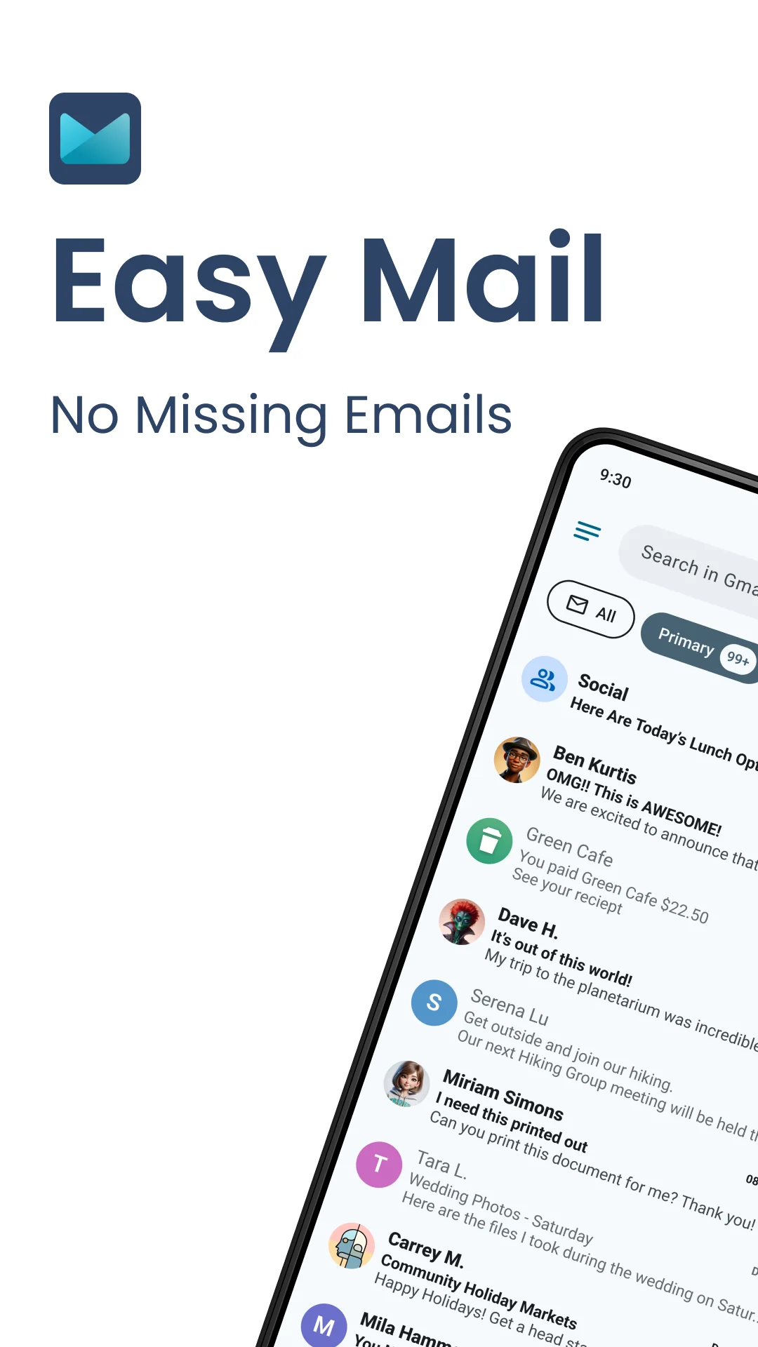 Скриншот Easy Mail - Email Launcher 2