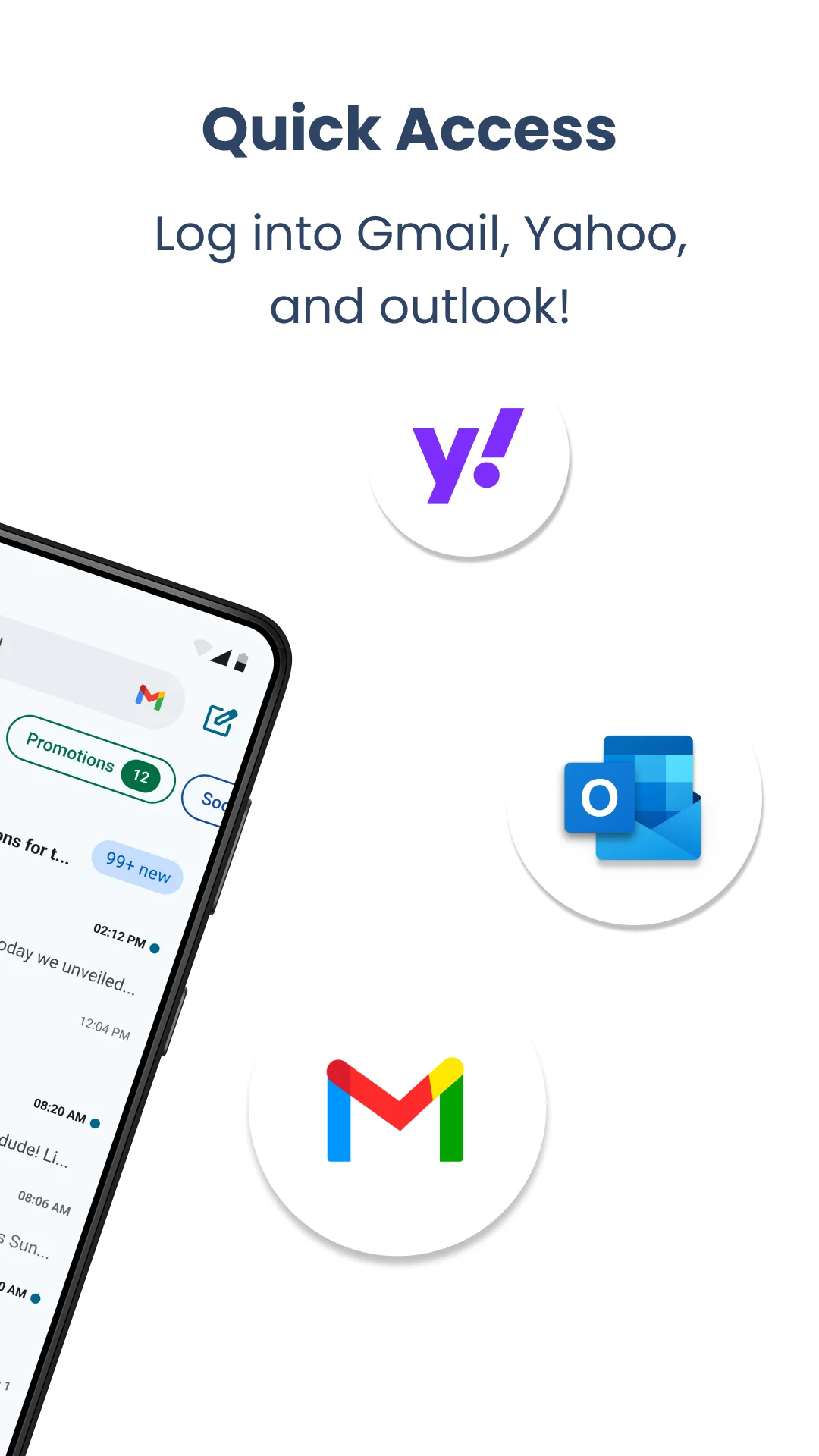 Скриншот Easy Mail - Email Launcher 3