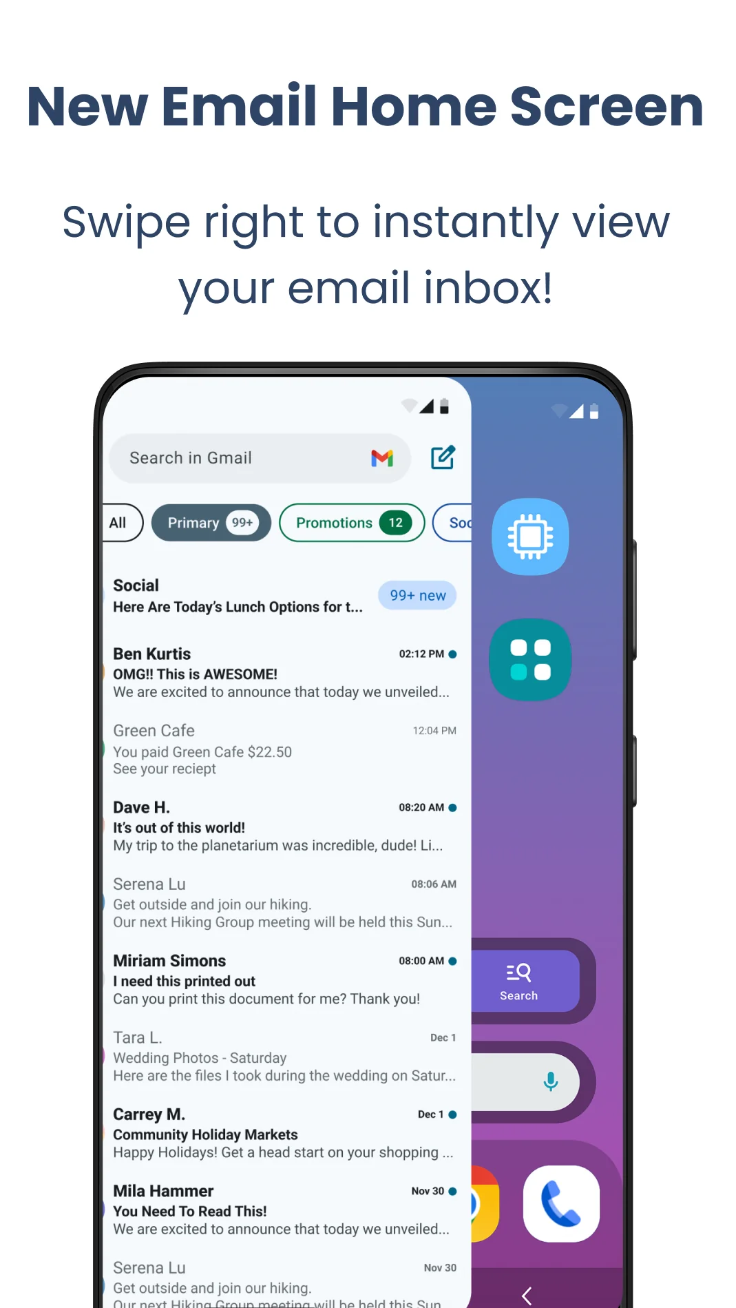 Скриншот Easy Mail - Email Launcher 4