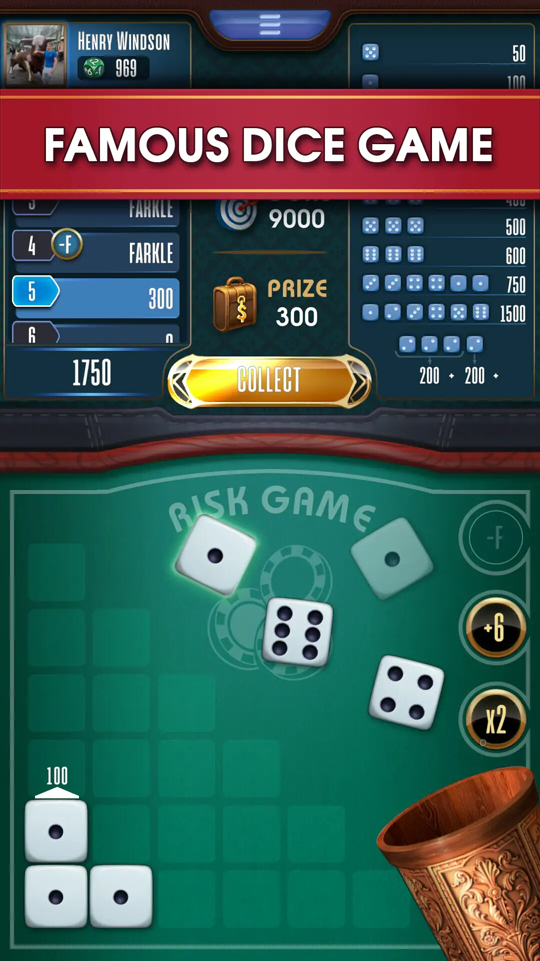 لقطة شاشة Farkle online 10000 Dice Game %د