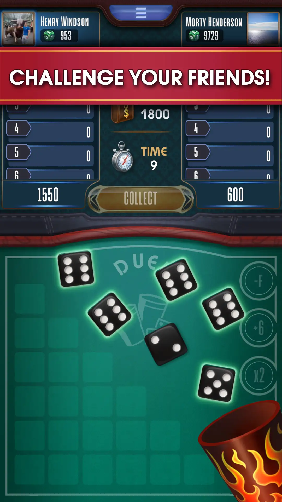 لقطة شاشة Farkle online 10000 Dice Game %د