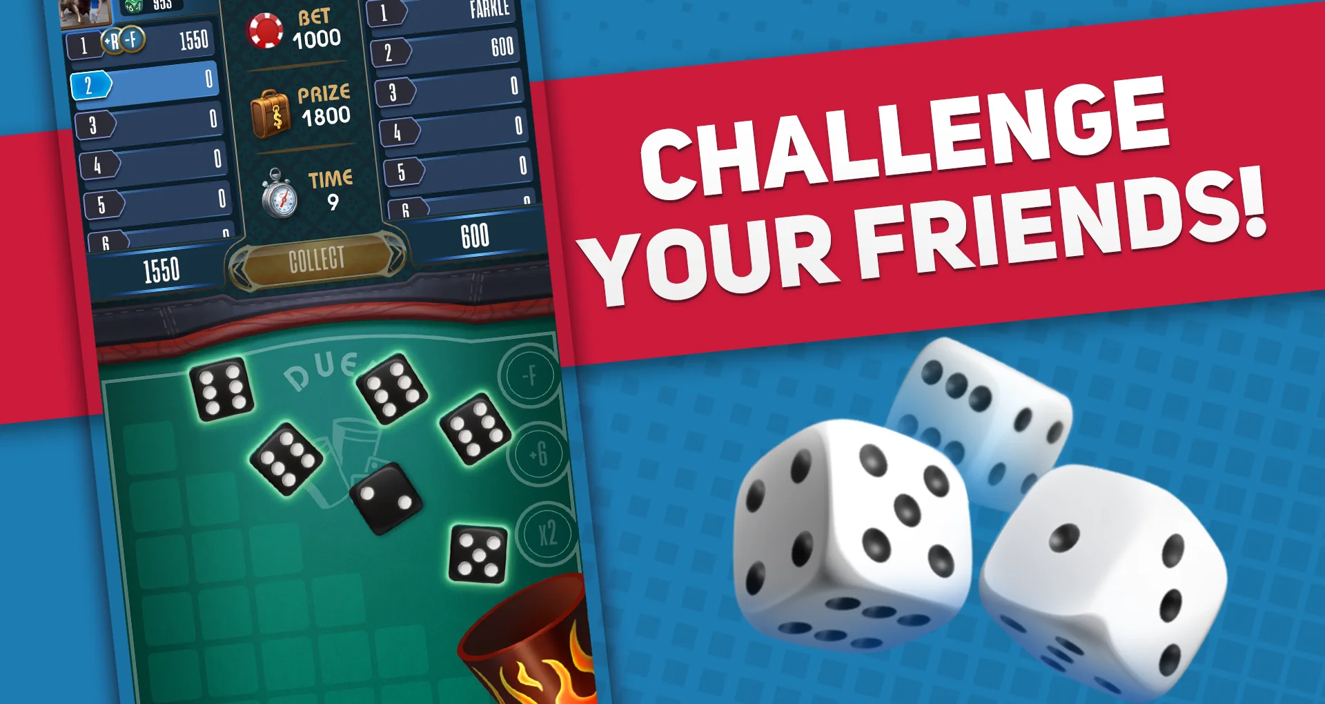 لقطة شاشة Farkle online 10000 Dice Game %د