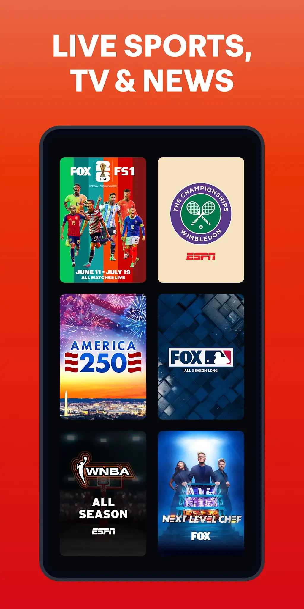 Скриншот Fubo: Watch Live TV & Sports 3