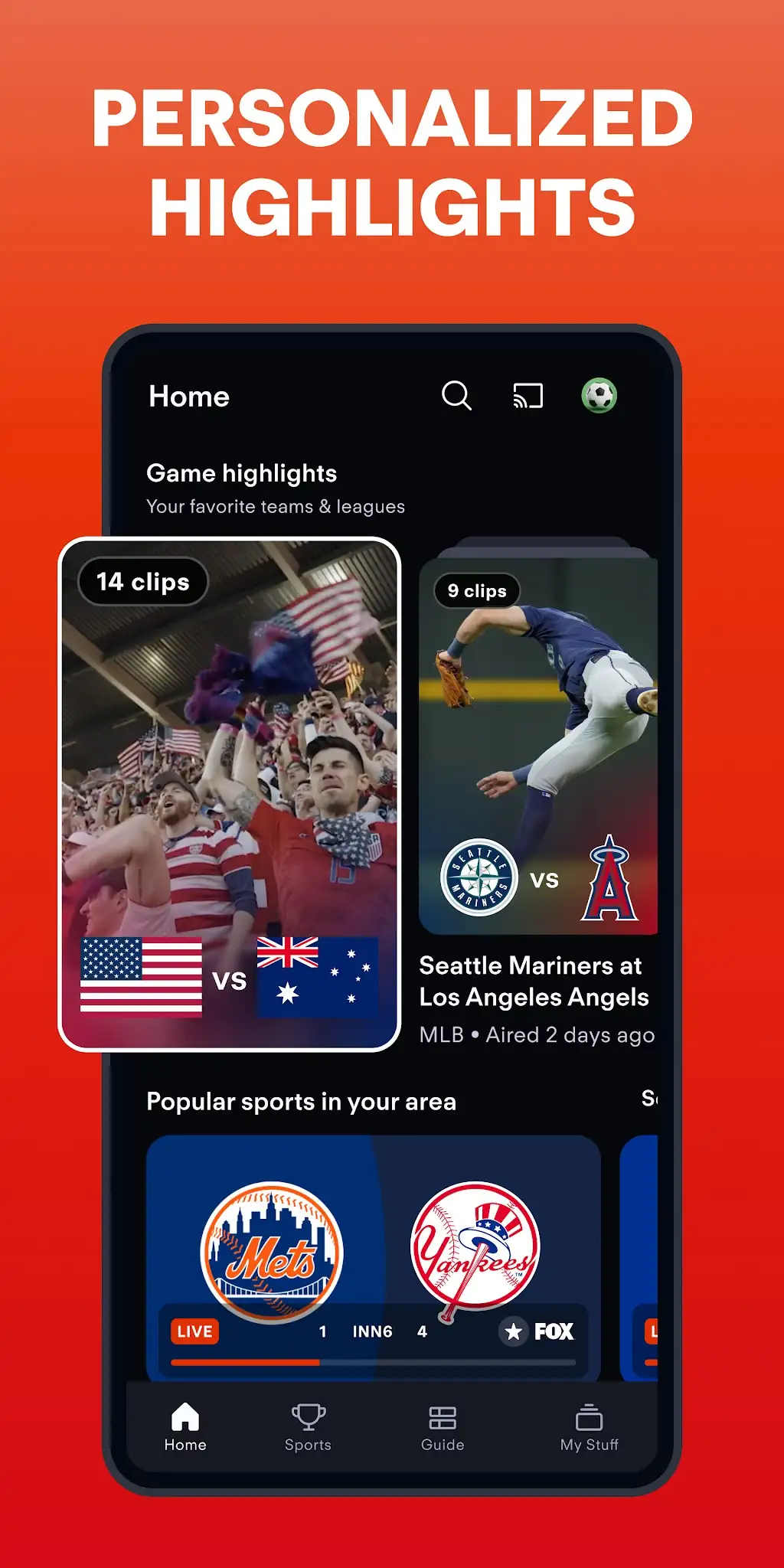Скриншот Fubo: Watch Live TV & Sports 7