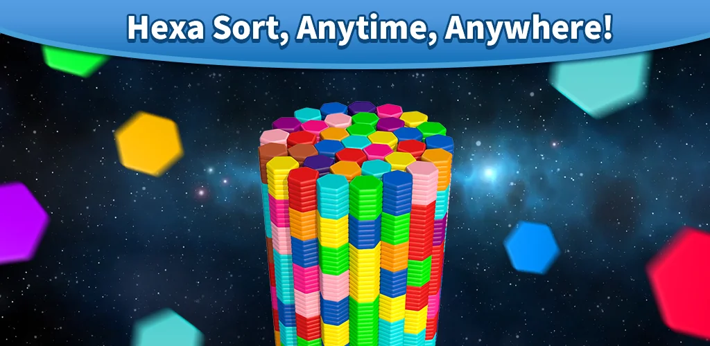Hexa Master 3D - Color Sort لعبة غلاف فني للأندرويد