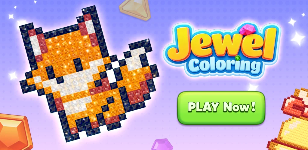 Jewel Coloring игра обложка для Android