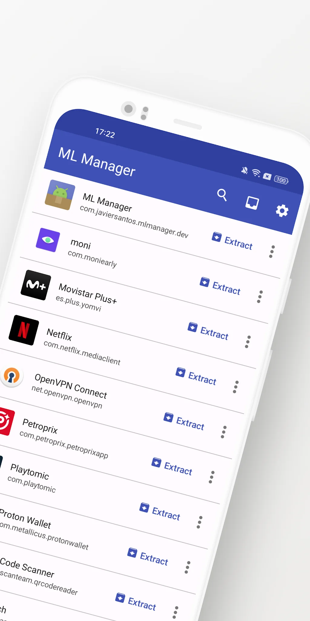 لقطة شاشة ML Manager: APK Extractor %د