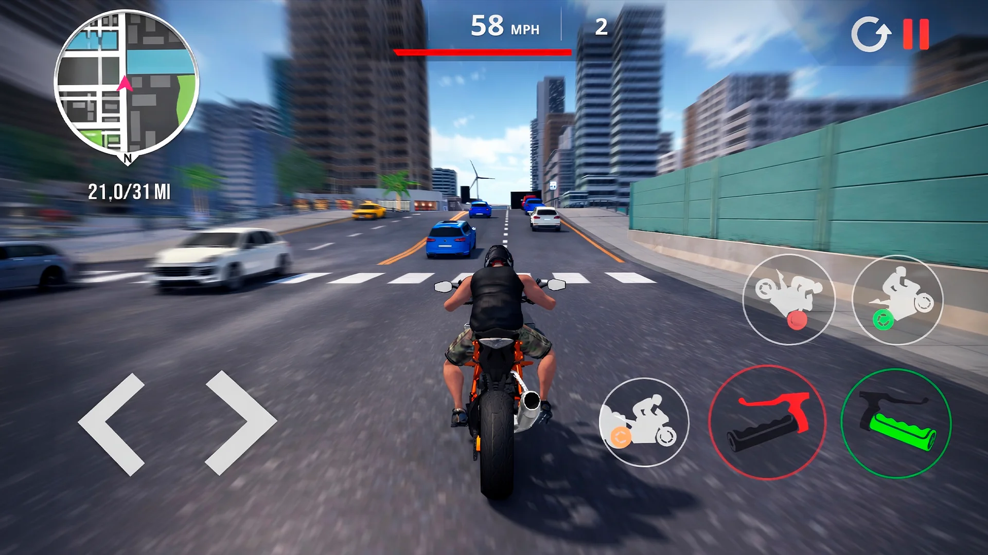Скриншот Motorcycle Real Simulator 1