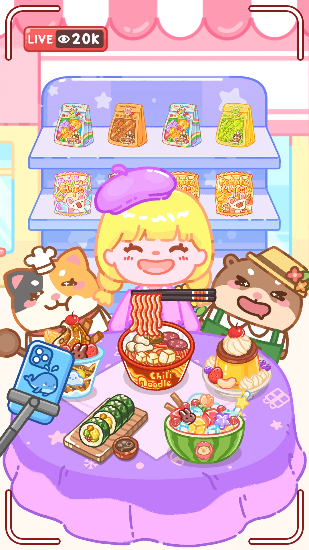 Screenshot Mukbang ASMR Livestream Party 5