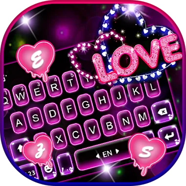Neon Love Thème Icône