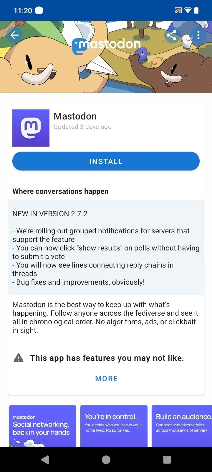 Скриншот F-Droid 3