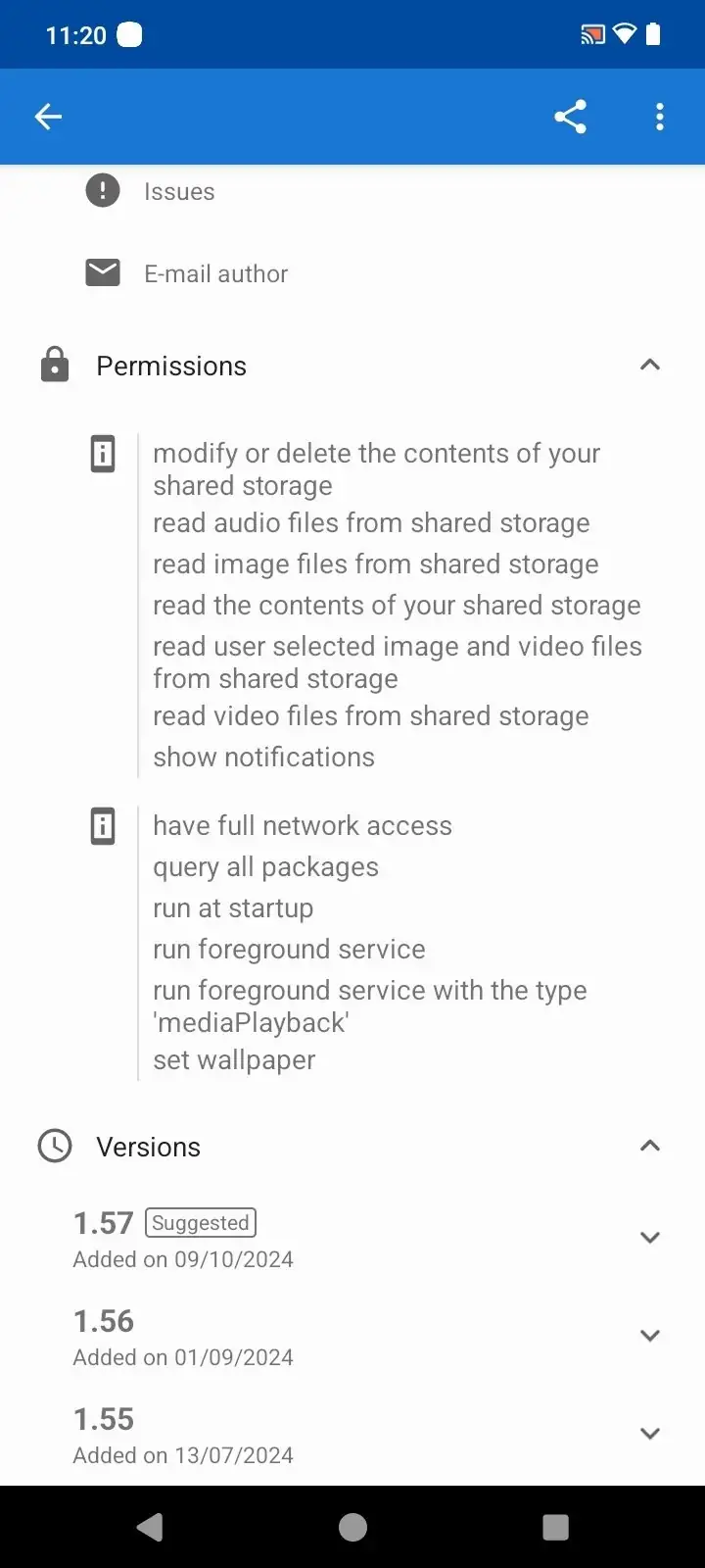 Скриншот F-Droid 4