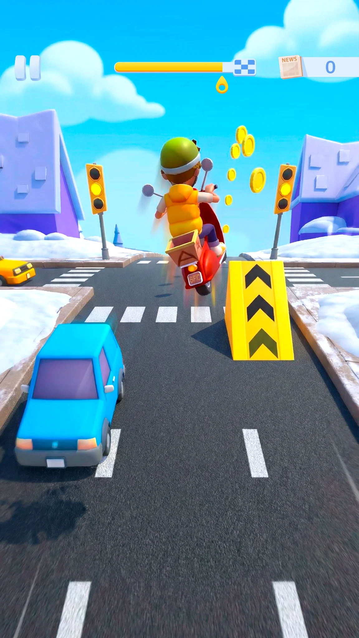 لقطة شاشة Paper Boy Race - لعبة سيارات 4