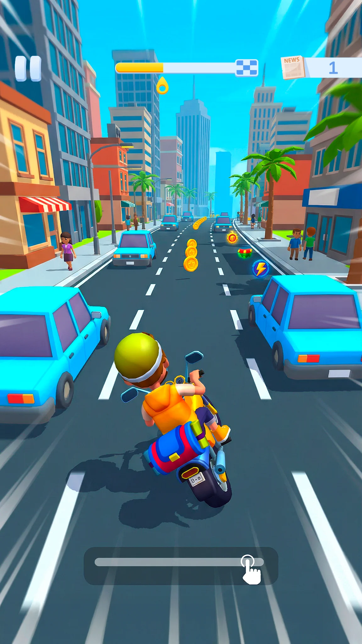لقطة شاشة Paper Boy Race - لعبة سيارات 5