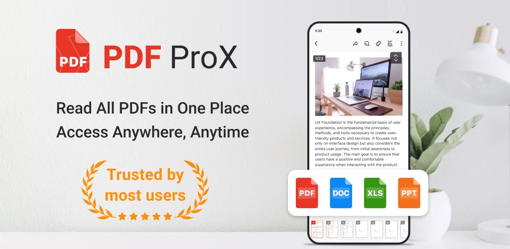 Leitor de PDF e Abrir PDF aplicativo arte da capa para Android