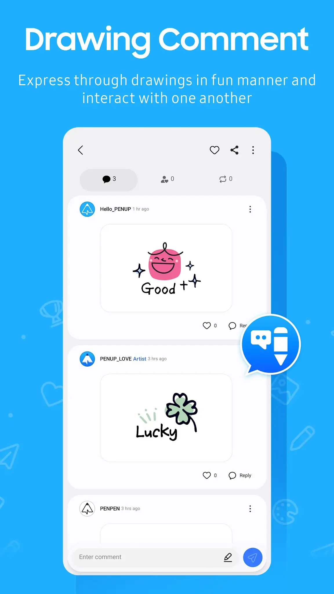 Screenshot PENUP – Drawing-sharing SNS 7