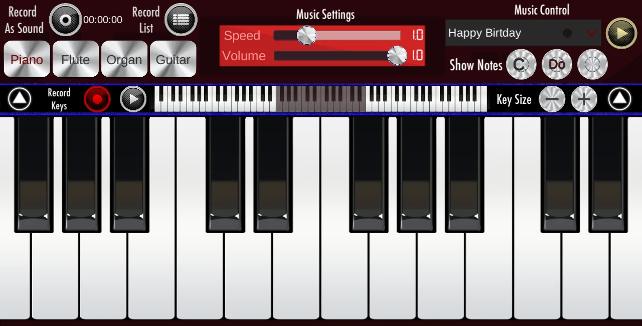 Capture d\'écran 1 de Real Piano