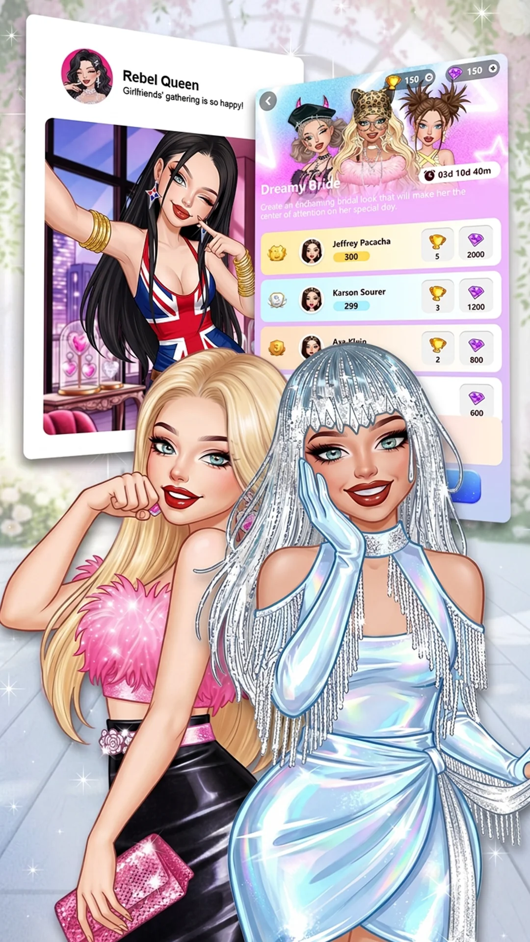 لقطة شاشة Rebel Glam: العاب تلبيس بنات %د