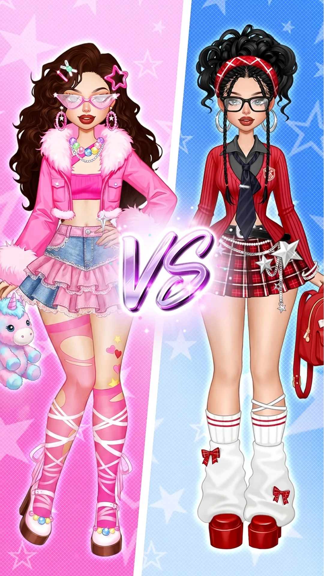 لقطة شاشة Rebel Glam: العاب تلبيس بنات %د