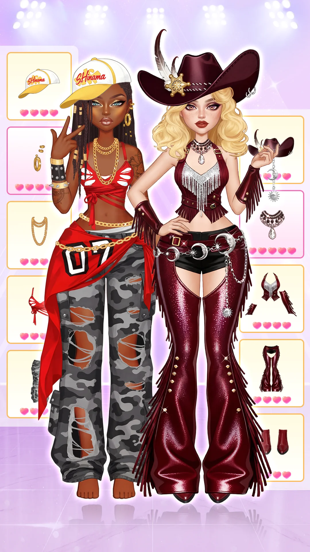 لقطة شاشة Rebel Glam: العاب تلبيس بنات %د