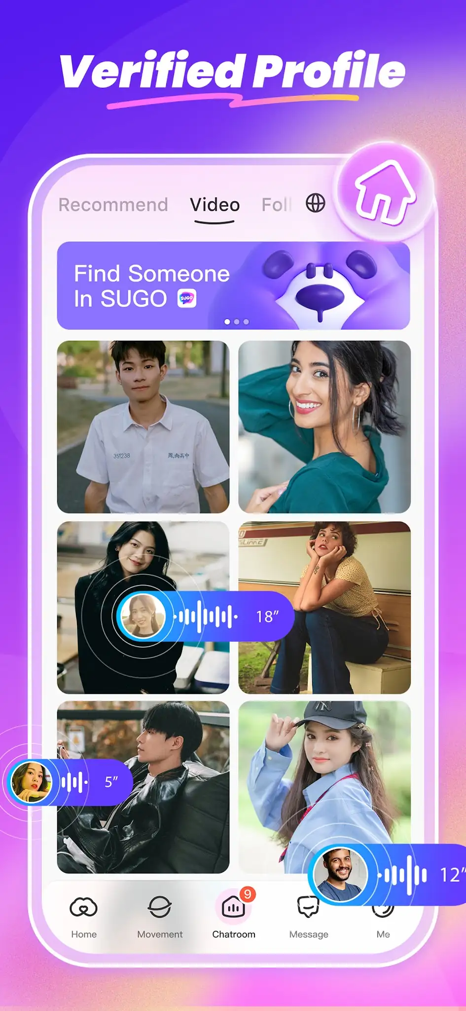 Captura de tela de SUGO: Fiesta de Chat de Voz 5