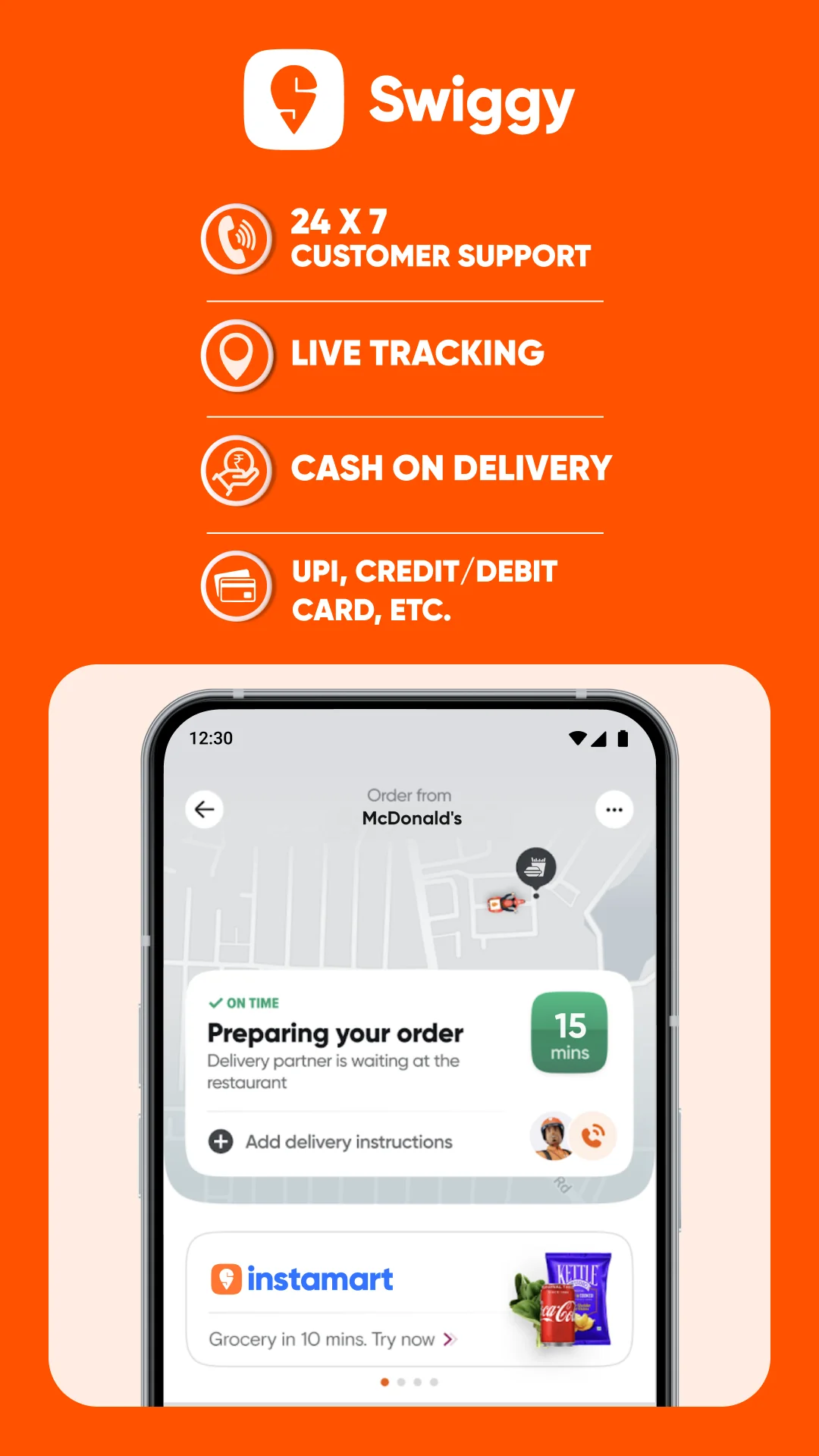 Скриншот Swiggy: Food Instamart Dineout 7