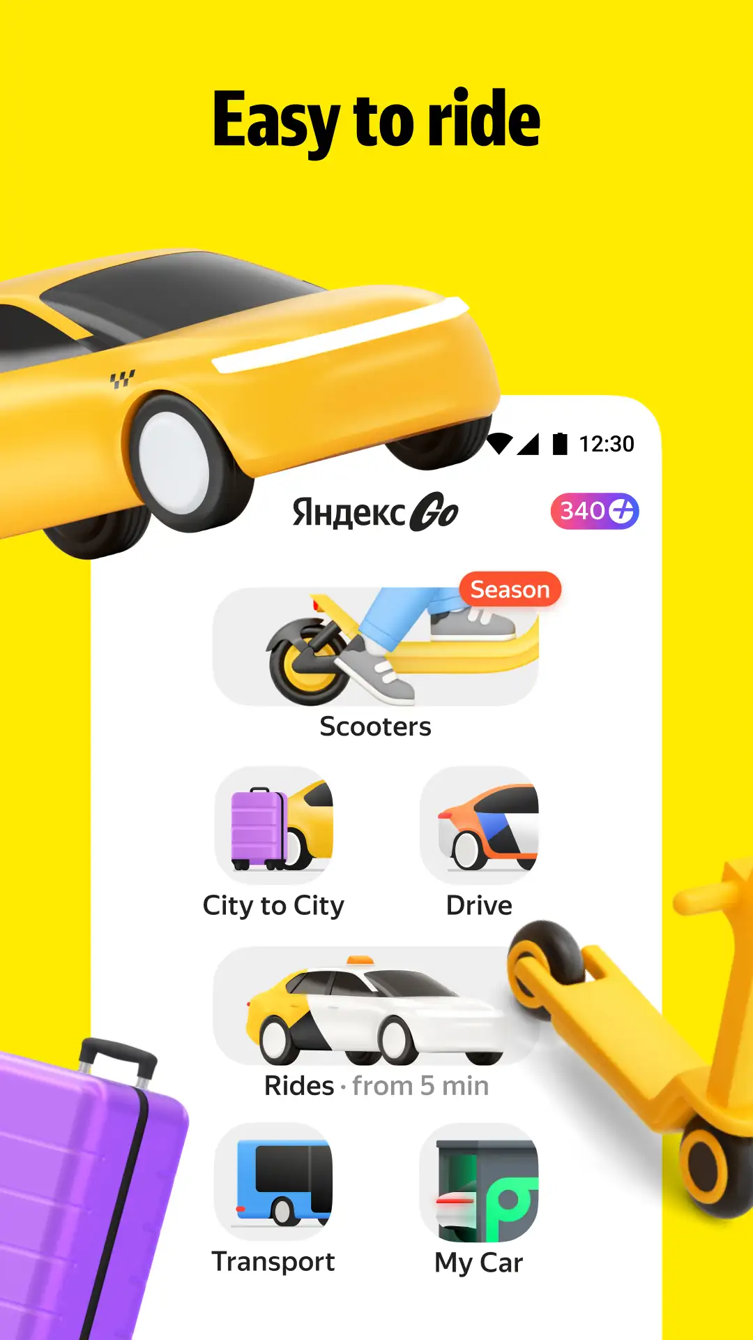 Yandex Go: Şehrindeki taksi ekran görüntüsü 2