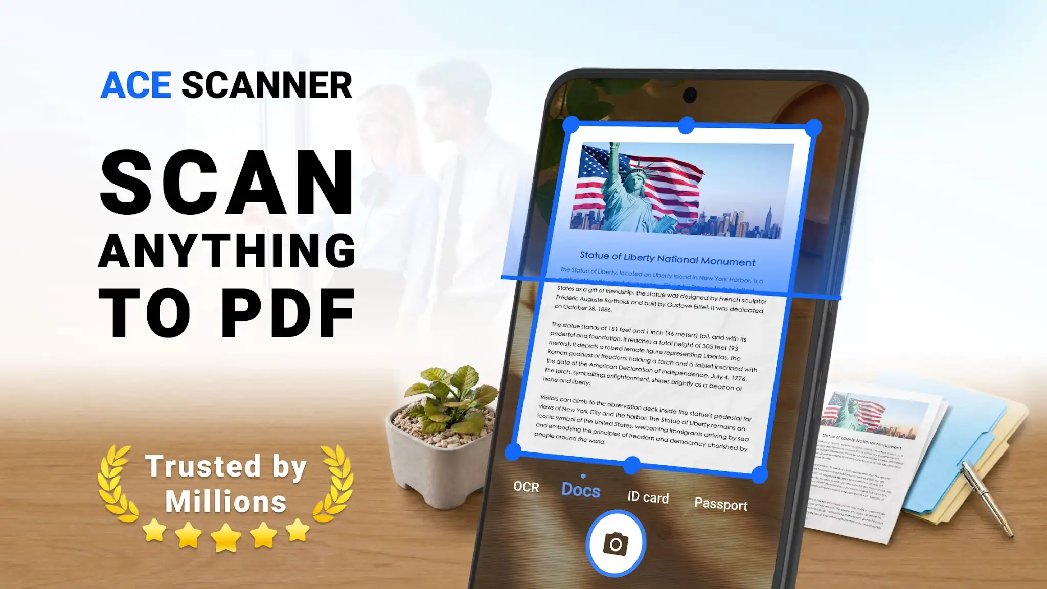لقطة شاشة 1 لـ ACE Scanner - PDF Scanner App