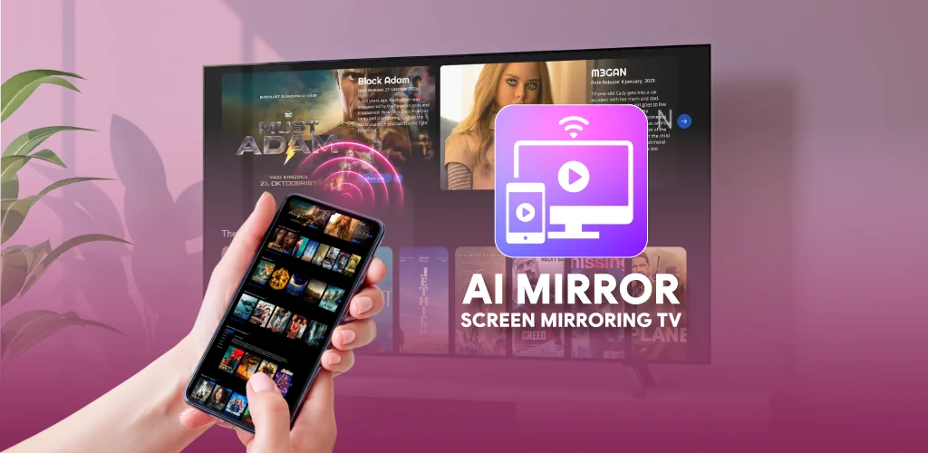 AI Mirror: Screen Mirroring TV app cover art for Android