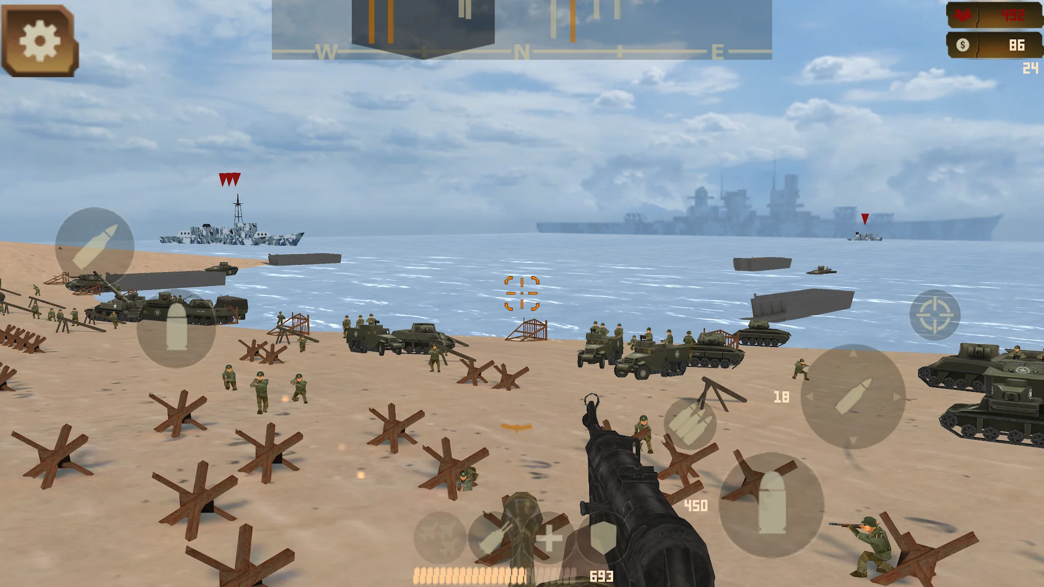 Beach Defense: WW2 D-Day स्क्रीनशॉट 1