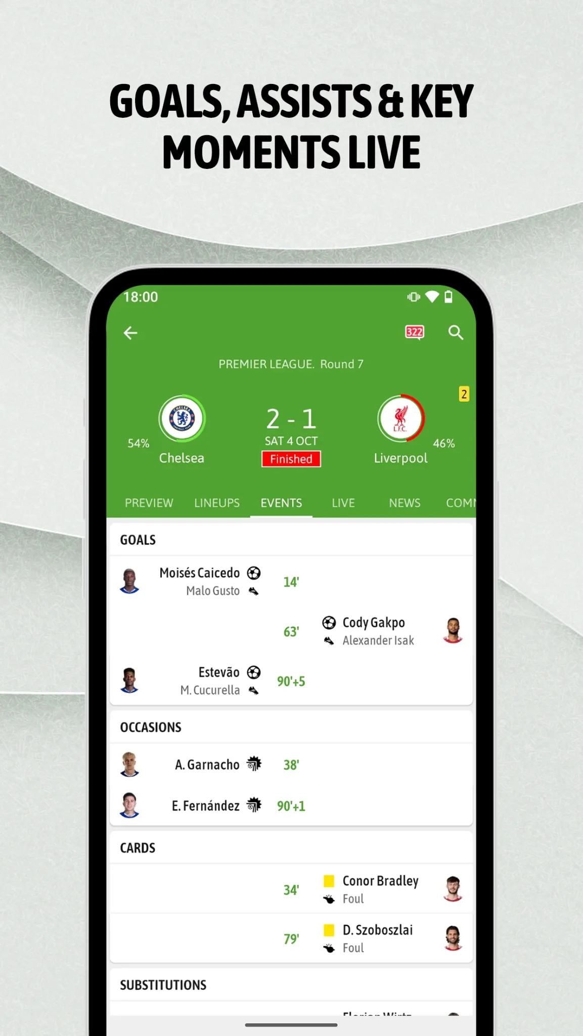 BeSoccer: Soccer Live Score स्क्रीनशॉट 2