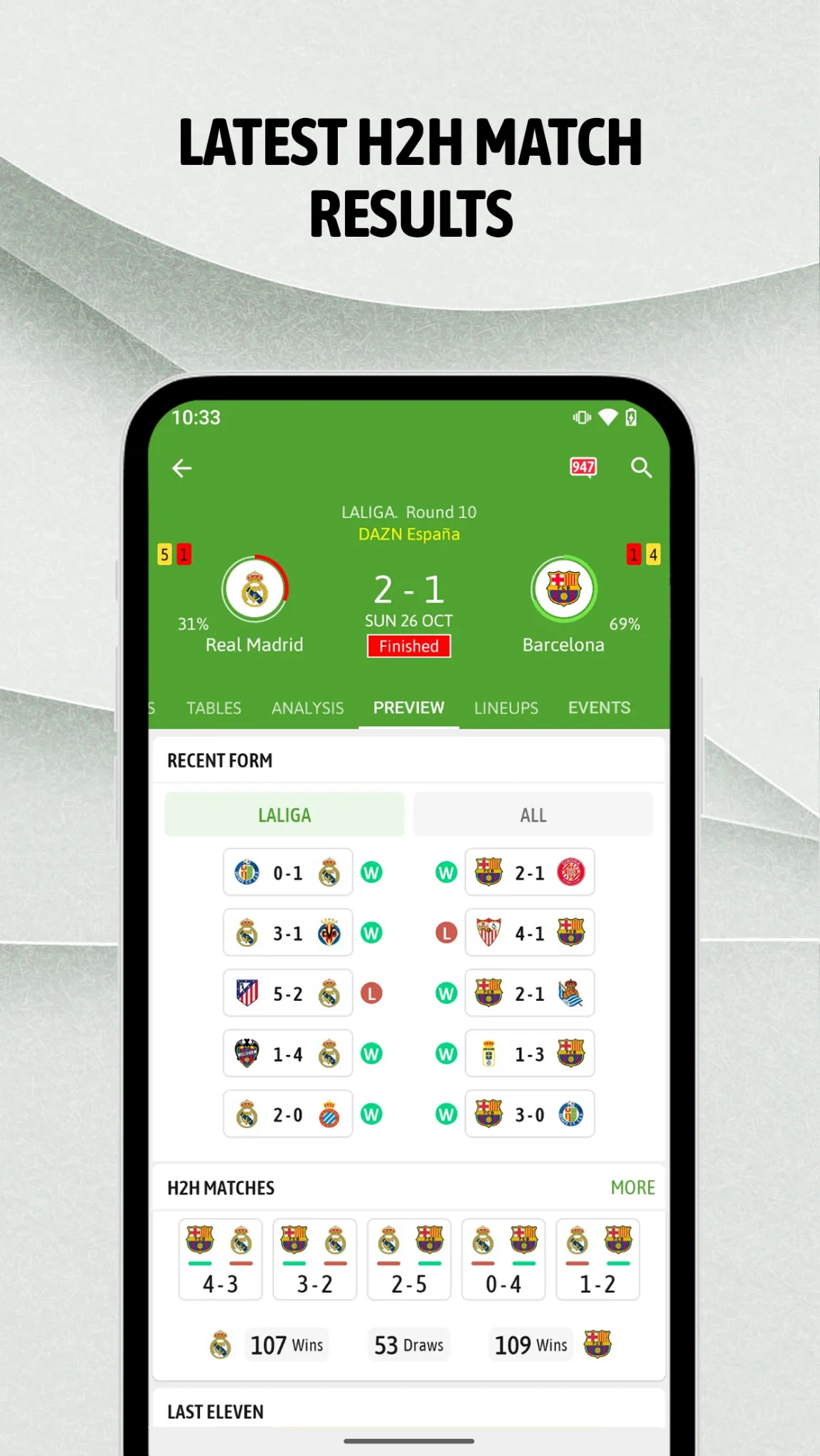 BeSoccer: Soccer Live Score स्क्रीनशॉट 3