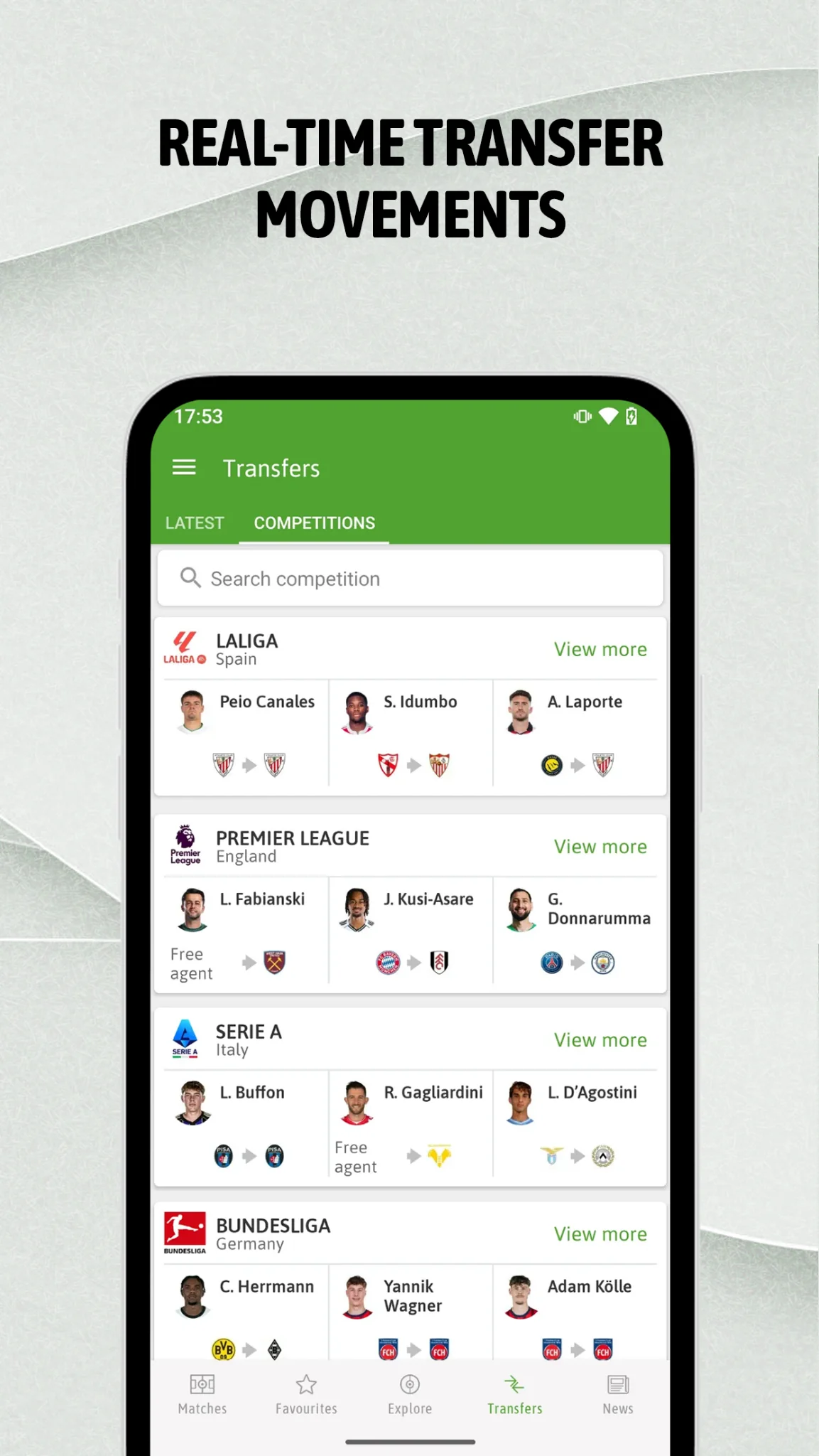 BeSoccer: Soccer Live Score स्क्रीनशॉट 4