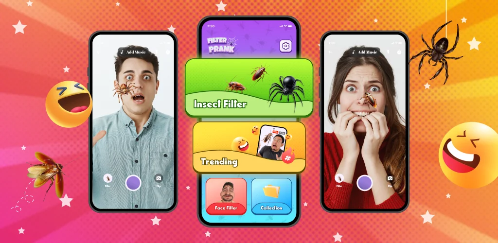 Bugzz: Insect Prank Filters 应用程序 Android 封面艺术