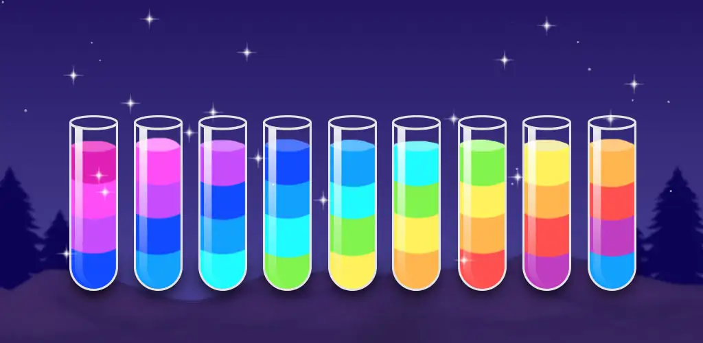Color Water Sort Woody Puzzle खेल Android के लिए कवर आर्ट